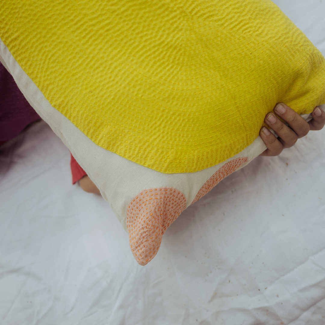 Friends of Jumbo Blue dot pillow