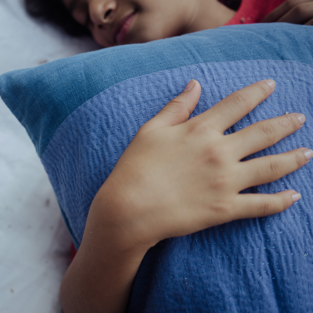 Blue meets blue Jumbo Pillow