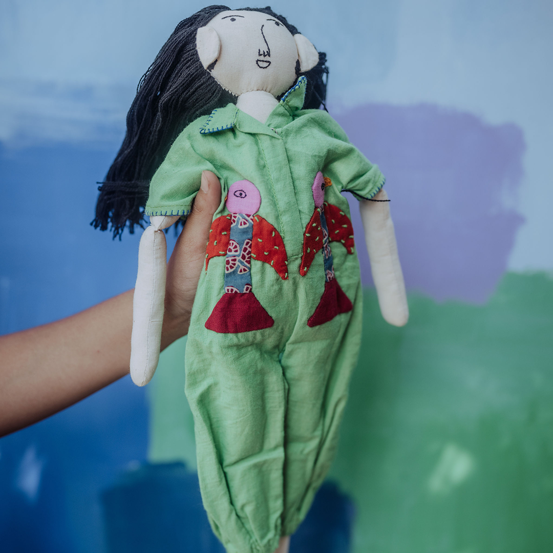 Moma the Bachoo - Panchhi applique Jumpsuit