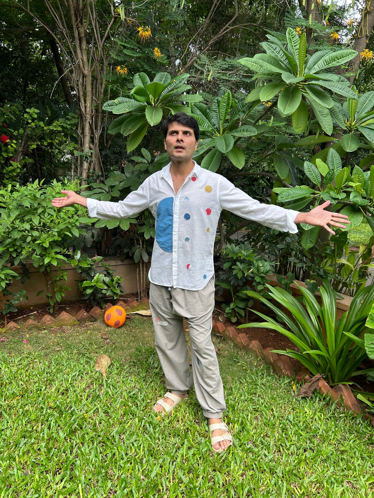 Milky Dotted Shirt for Men