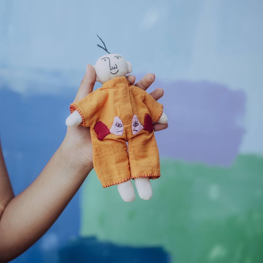 Poppins the Bachoo - Machhi applique Romper