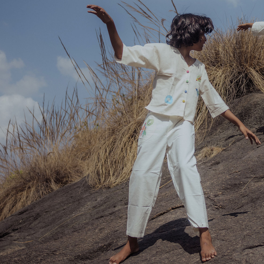 Silly Panchhi White Pant