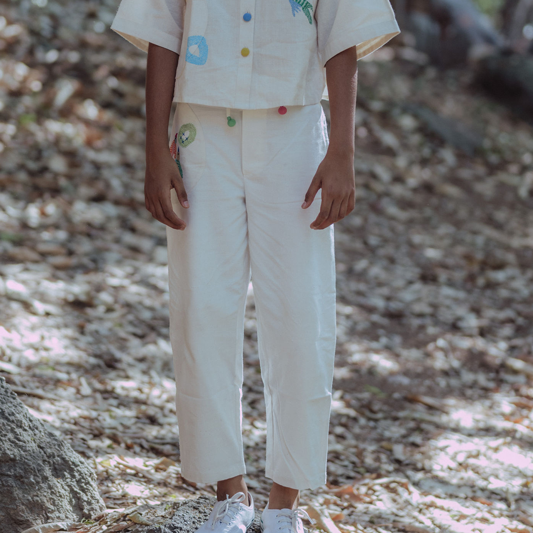 Silly Panchhi White Pant