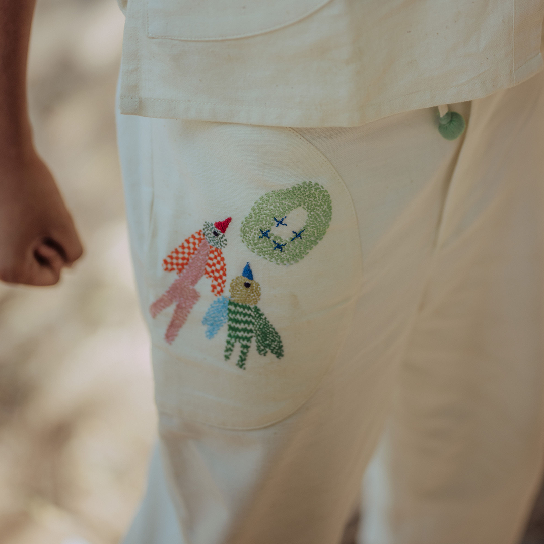 Silly Panchhi White Pant