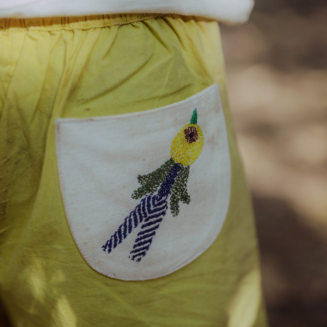 Happy Panchhi Mango Yellow Shorts