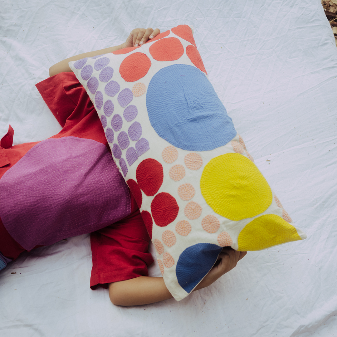 All Dots Meet Pillow