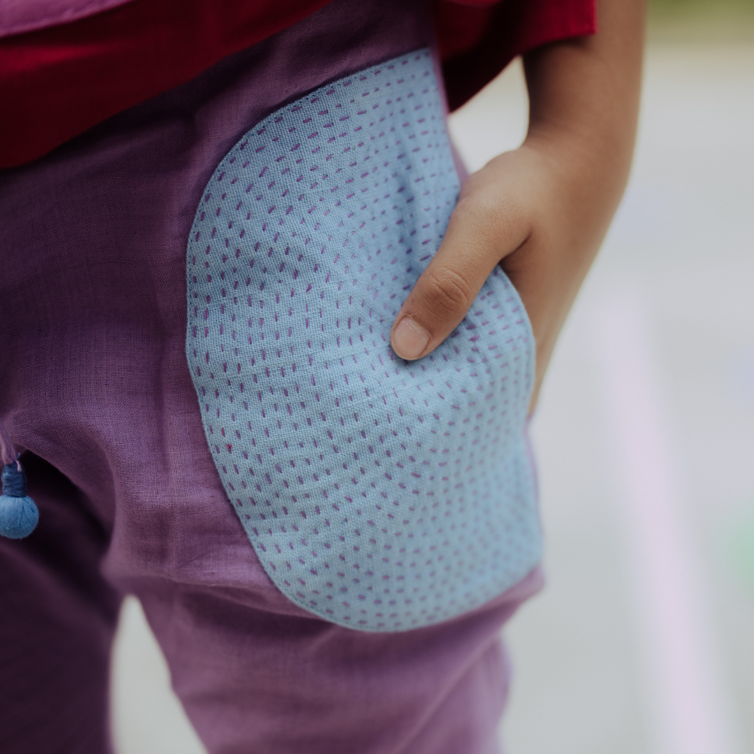 Shy Lilac Dot - Trousers