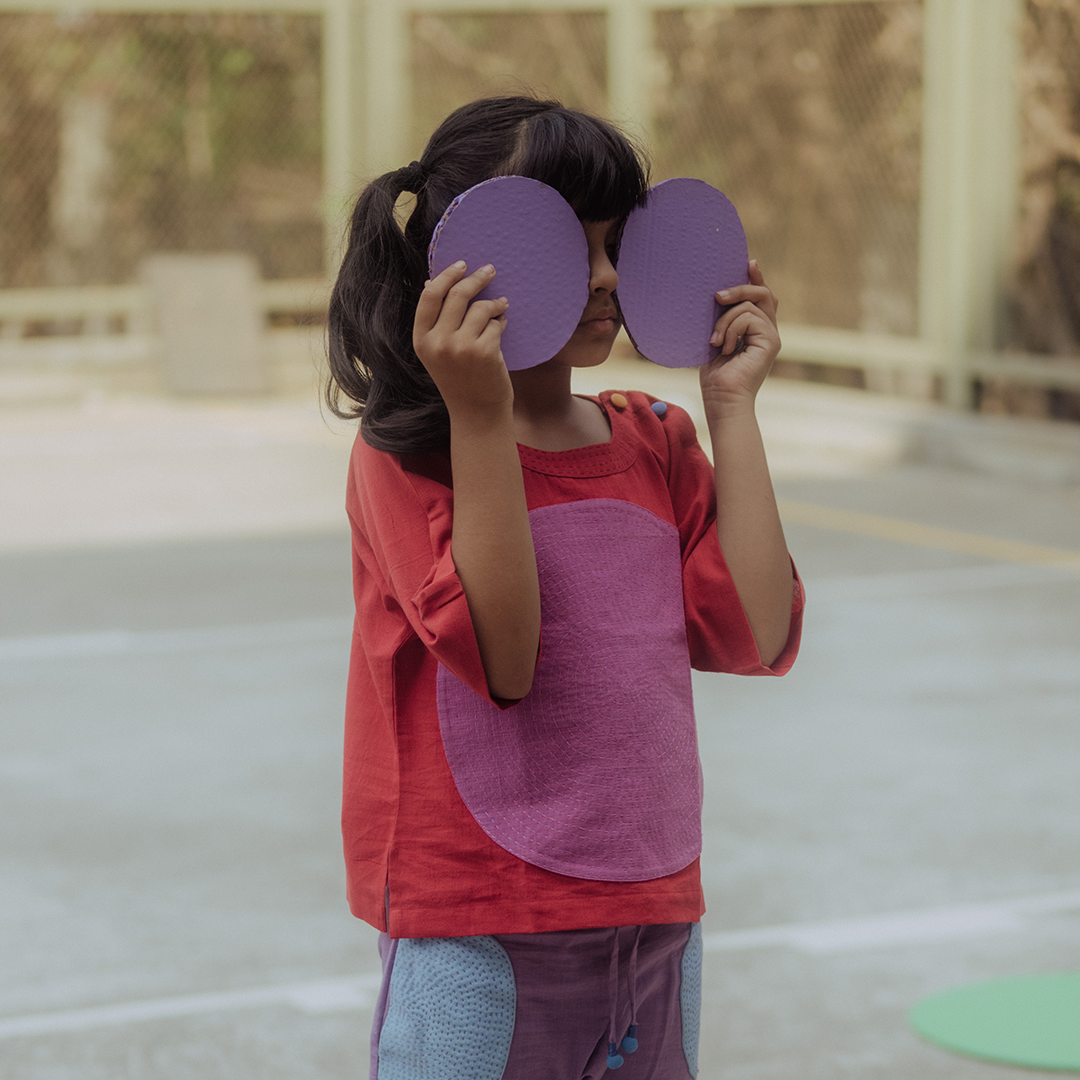 Giant Dot Pocket - Red Tee