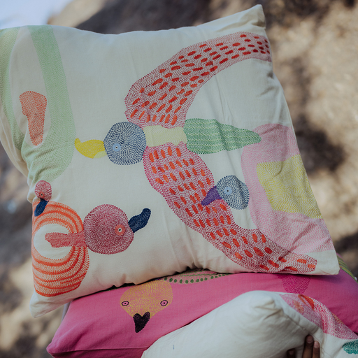 High Flying Panchhis Cushion Cover
