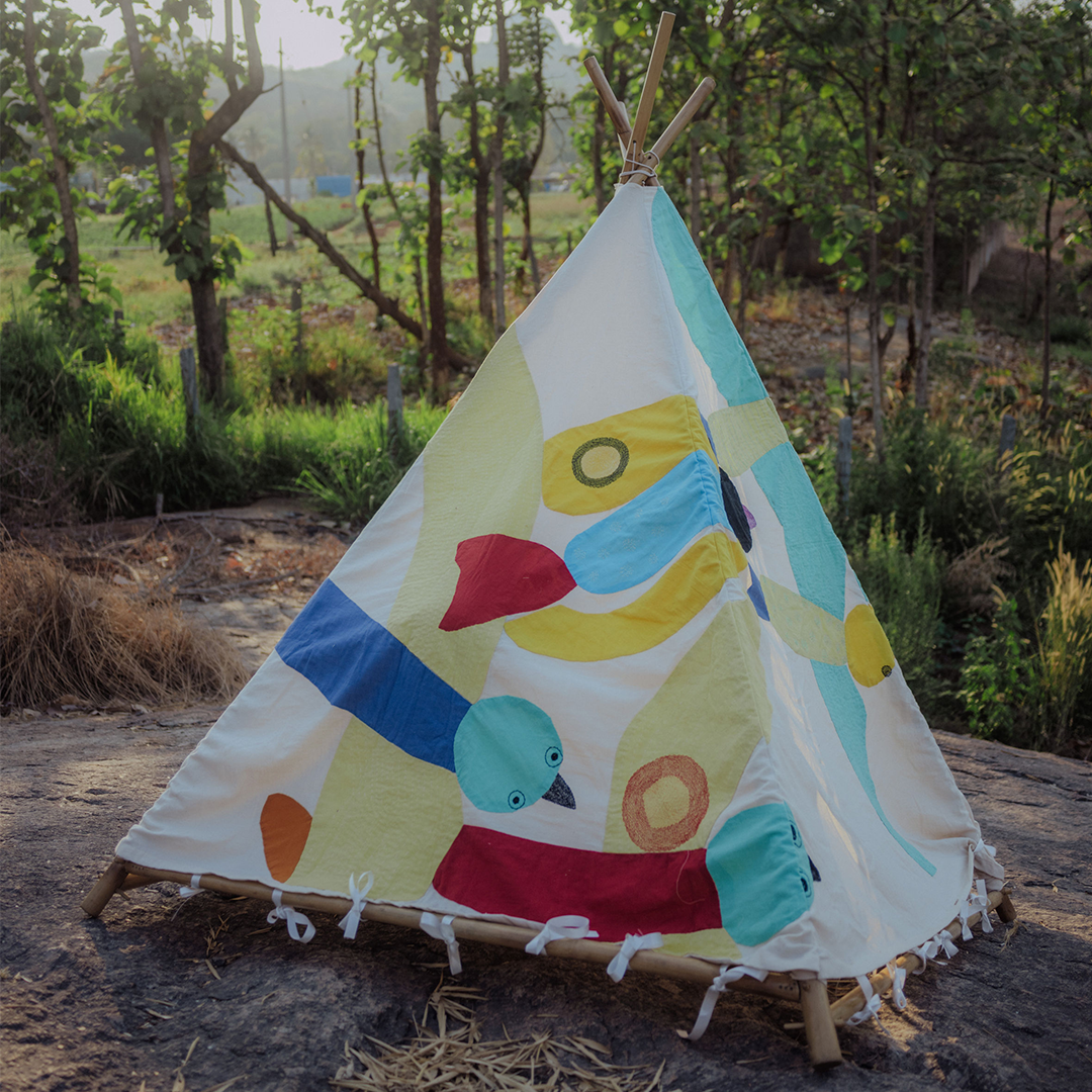 Vibrant Panchhis Teepee Cover