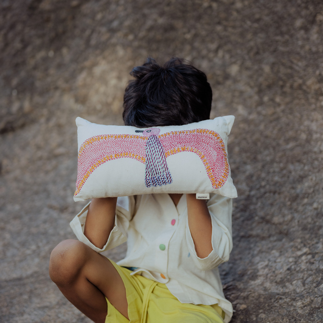 Chilly Panchhi Cushion Cover
