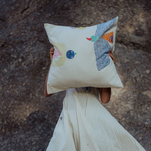 Cooing Pancchis Cushion Cover