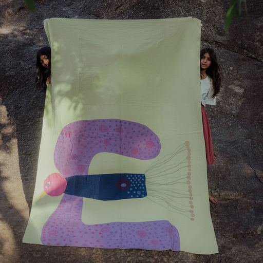 Dreamy Lilac Panchhi Quilt