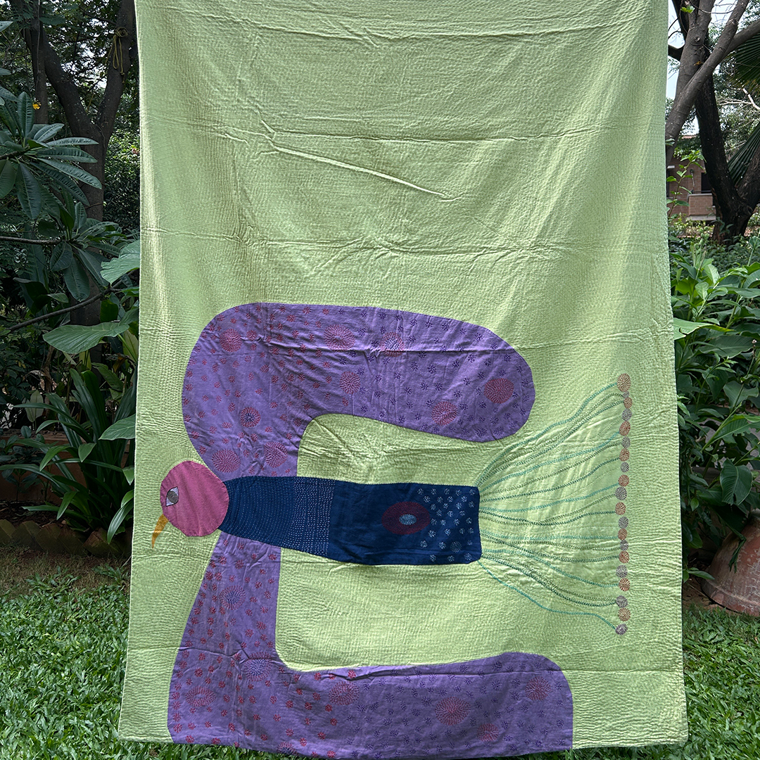 Dreamy Lilac Panchhi Quilt