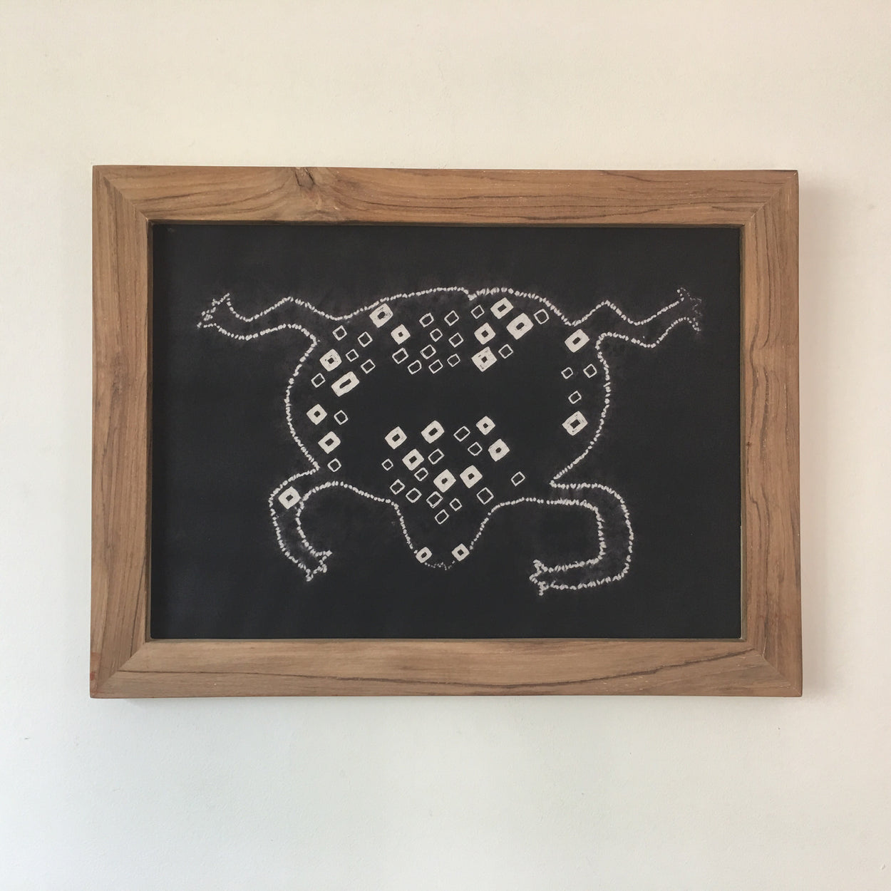 Purple Frog with Dots Art