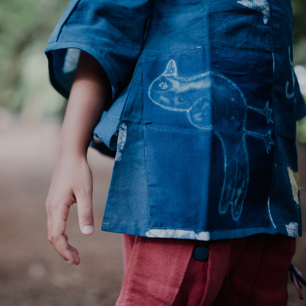 Indigo Batik Kurta