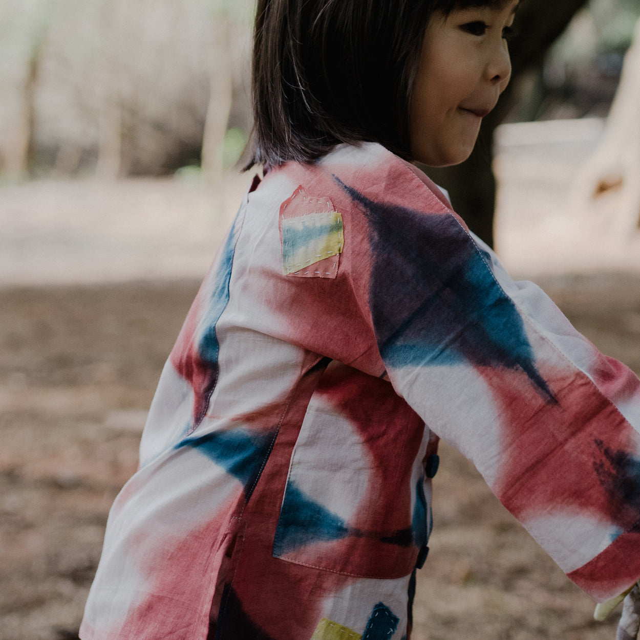 Indian Madder and Indigo Itajime Shirt