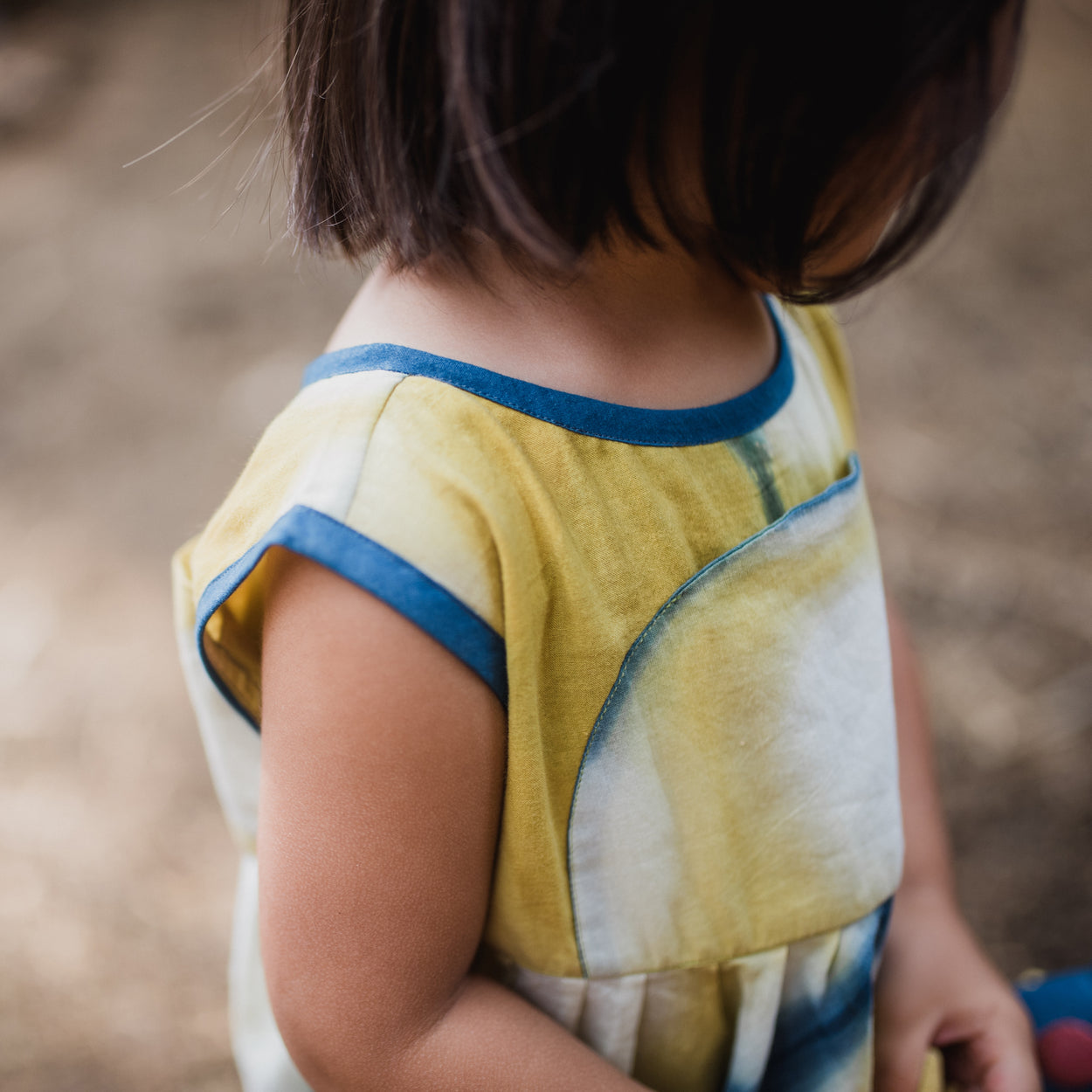 Pomegranate and Indigo Itajime Dress