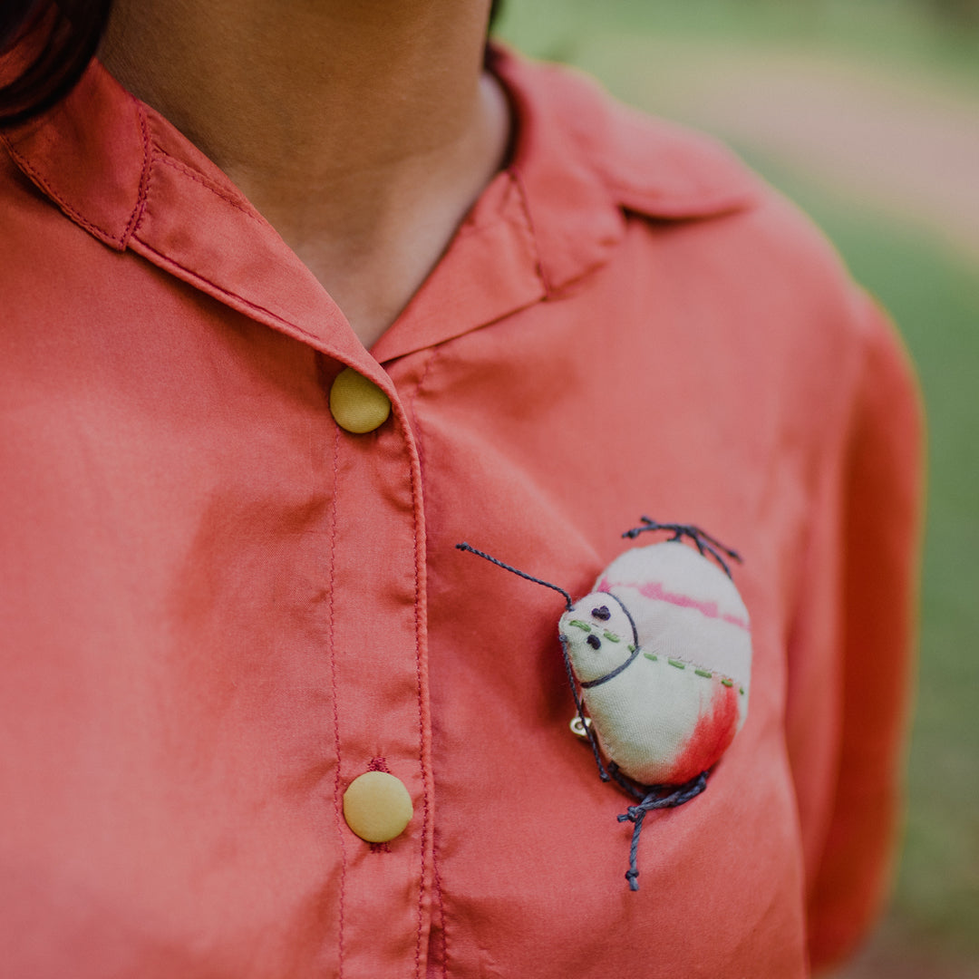 Coco Beetle Brooch