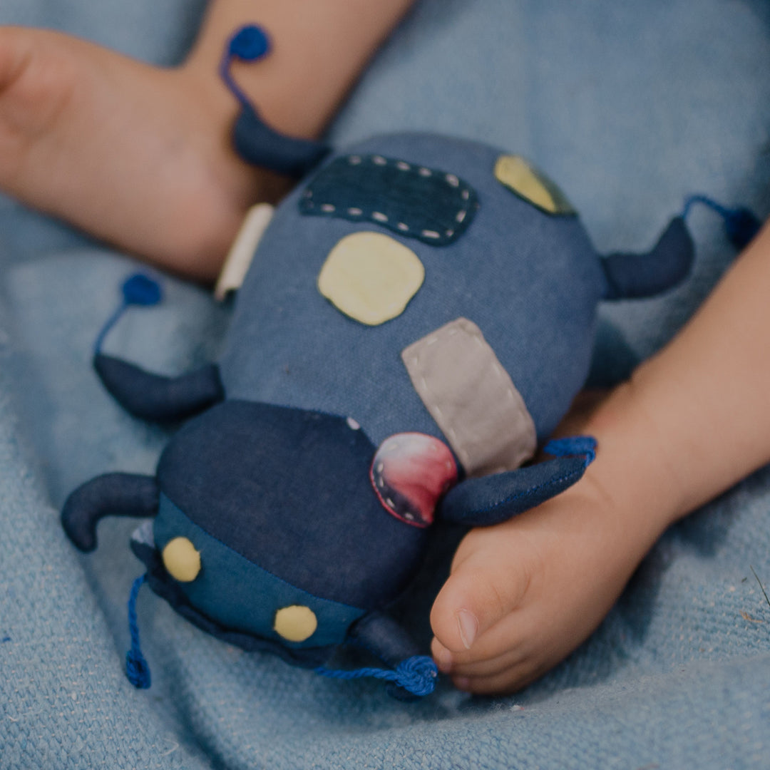 Indigo Dung Beetle