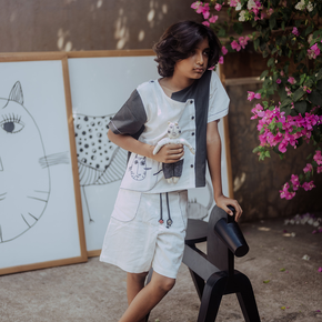 Bachoo Dosti White Shorts