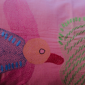 Two Dreamy Panchhis Pillow Cover