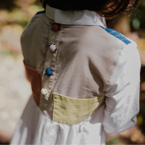 Milky White Boro Dress