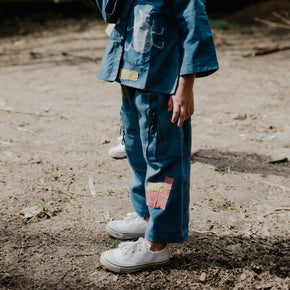 Indigo Botanical Dyed Trouser