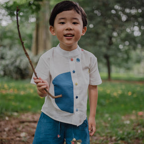 Milky White Dotted Shirt